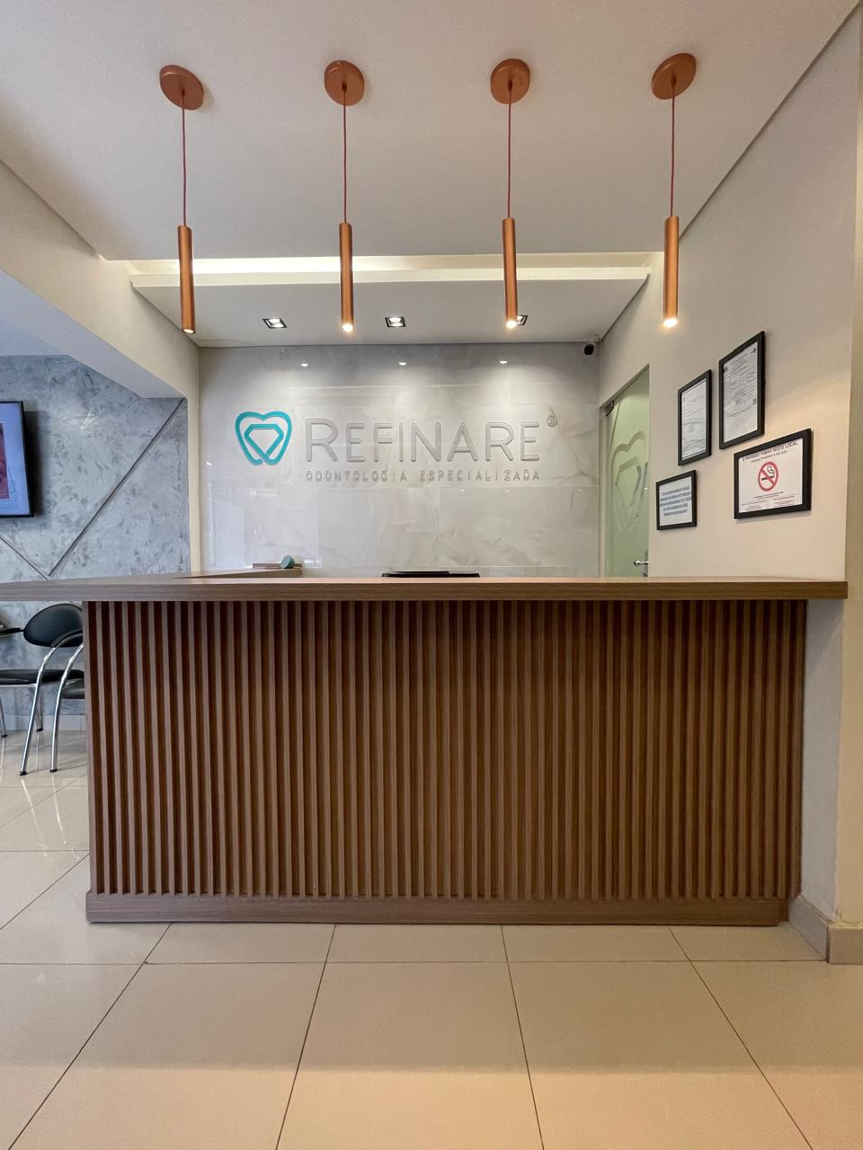Recepção real da Refinare Odontologia Especializada